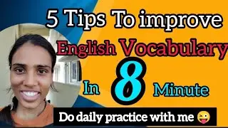 How to improve English vocabulary? // English with medha 🤗//