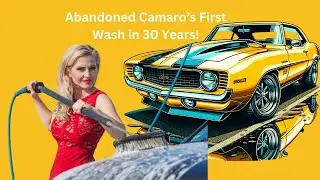Abandoned Camaro&rsquo;s First Wash in 30 Year! #cars #carslover #foryou #viralvideo #carcleaning