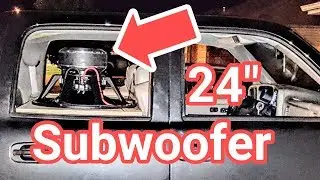 СЕЙЧАС ВОСПРОИЗВОДИТСЯ Демонстрация 24-дюймового сабвуфера для автомобильной аудиосистемы
