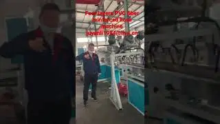 Four layers PVC fiber reinforced hose machine testing video for Sri Lanka customer