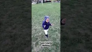 Baby First time Walking | Baby excitement while walking