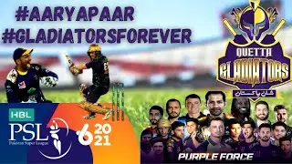 Quetta Gladiators Official Anthem 2021| Is Baar #AarYaPaar Gladiators |  HBLPSL6 #GladiatorsForever