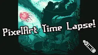 Pixelart Timelapse | PixelJoint Challange Speed Paint - The Tricky Jellyfish
