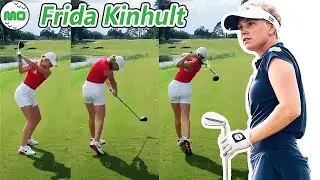 Frida Kinhult フリーダ・キンハルト 日本の女子ゴルフ スローモーションスイング!!!