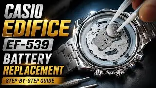 How to change the battery Casio Edifice EF-539D.