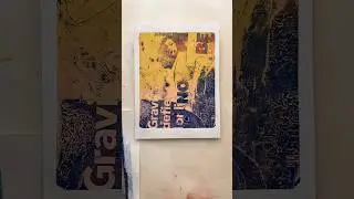 Magazine image transfer #monoprint #printmaking #gelprinting #gelpress