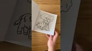 Highland Cow Coloring Book Flick through