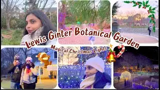 Lewis Ginter Botanical Garden Christmas Lights 2025 II USA Vlog #richmondva