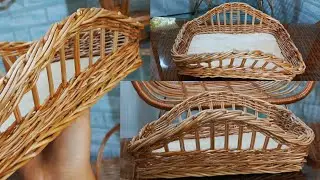 How to weave a beautiful, versatile basket, bread basket, tray, suitable for kitchen table design👍