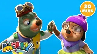 Moley: Her&oacute;is Locais de MoleTown! 🦸&zwj;♂️ 🌟 | Epis&oacute;dios Completos | Desenho Infantil