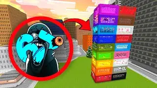 New Sprunki OC 67 Kid In Colored Boxes In MInecraft PE MOD