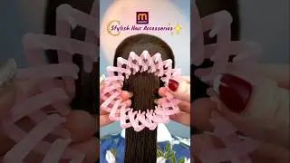 Stylish Hair Accessories 🎀🍒 High bun maker🌺😍 #meesho #viralshort