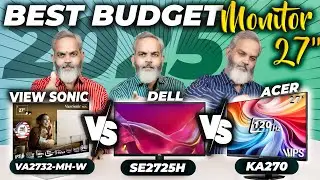 Best Budget 27 inch Monitor 2025 🔥 Dell SE2725H vs Acer KA270 vs ViewSonic VA2732-MH-W Monitors