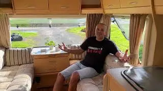 6 Berth Caravan with bunk beds, full bathroom, awning, air tent