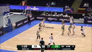 #6 Elisee Assui - Italy - 2024 18u FIBA Euros Highlights