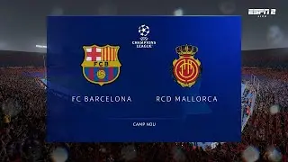 FIFA 23 | FC Barcelona 1 - 2 RCD Mallorca | UEFA Champions League - QF 1st Leg - 25/26
