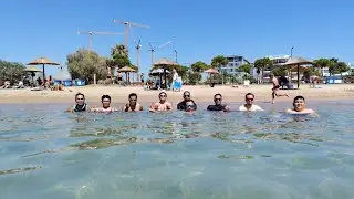 Glyfada Beach in Athens, Greece ⛱️🌊🇬🇷 #athens #travel #nature #travelvlog #videography #beachvibes 