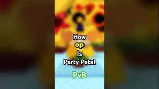 How OP Is The Party Petal On PvB✅ #roblox #robloxshorts #plantvsbrainrot