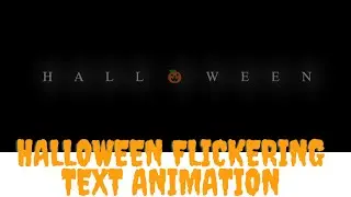 How to make a text flickering by html and css Halloween text | Source code