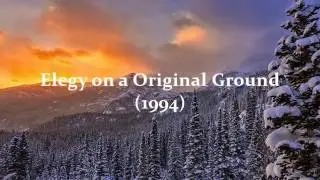 John Hebden Schaffner &mdash; Elegy on an Original Ground (1994) for organ