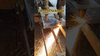 28mm Cutting With Oxyfule Machine #shorts #viral #cncplasmacutting1