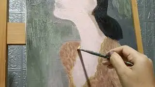 melukis motif  99seni Daily art challenge  #acrylicpainting #interiordesign