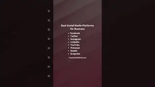 Best Social Media Platforms for Business. #techtips #music #futuretechtalks