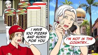 A pizza delivery showed up for 100 people but I wasn't even in the country...