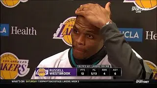 Westbrook: I think the reality of it is that everybody on the outside has really high expectations