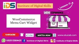 WooCommerce Menu Cart Widget  | WooCommerce With Elementor