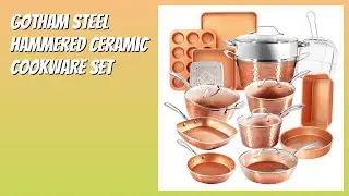 REVIEW (2026): GOTHAM STEEL Hammered Ceramic Cookware Set. Features