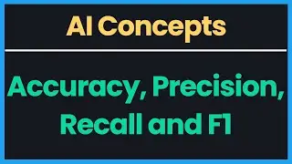 AI Concepts: Accuracy, Precision, Recall and F1