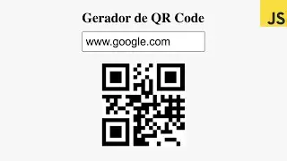 Gerador de QR Code com JavaScript