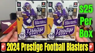 **🚨FIRST LOOK AT 2024 PRESTIGE FOOTBALL🚨** Opening Two $25 Prestige Football Blaster Boxes!