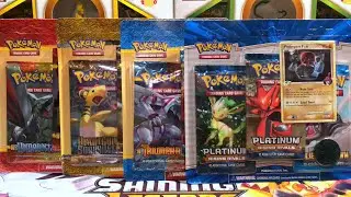 FCBM! Opening 4 Vintage HGSS and Platinum Blister Packs - Pokemon Cards