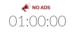 1 Hour Timer Alarm | No ADS | Silent Study | Soft Alarm
