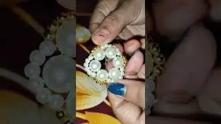 DIY| Beautiful pearl rakhi | #shorts#ytshorts#diy#rakhi#pearl#whitepearl#goldenpearl#likeit#brother