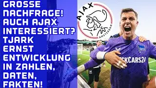 Interesse auch von AJAX? HERTHA Keeper TJARK ERNST heiß begehrt🔥 Seine Entwicklung in Zahlen.