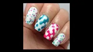 Ohmygoshpolish Interlocking Dotty Mani
