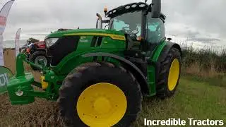 2024 John Deere 6R 185 6.8 Litre 6-Cyl Diesel Tractor (204 HP) Farol at Sheepy Ploughing Match 2025