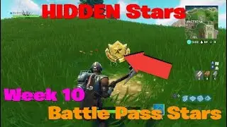 Fortnite Battle Royale!! Week 10 HIDDEN Stars! Search between Movie Titles Solved!!