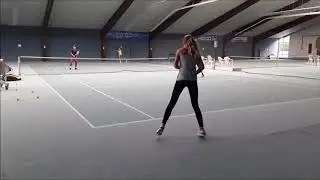 Tennis Drills - Doppeltaktik - Rally Drills - Two up two back with Point play