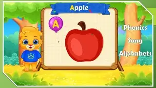 Touch Letters with Phonics Song - A For Apple - Alphabet Songs with Sounds for Kids