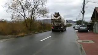 Alba24 Video: Masini grele pe un drum nou asfaltat Alba Iulia