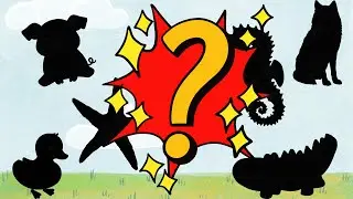 Guess the Animal Silhouette Quiz for Toddlers + Learning Animals in English