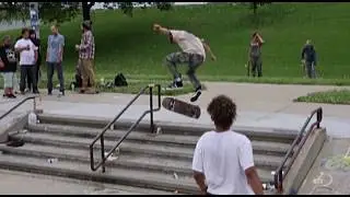 PUSH Skateboards 5 stair Best Trick Cedar Rapids Iowa