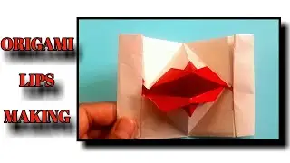 Origami Lips Easy | Origami Lips Step By Step | Easy Origami Craft | Paper Lips Making | Origami Diy