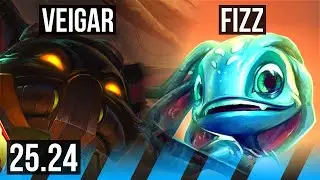 VEIGAR vs FIZZ (MID) | NA Master | 25.24
