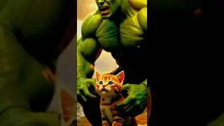 Hulk rescue, cat rescue, emotional Hulk #Hulk #CatRescue #Emotional #Superhero #Shorts #hulklife