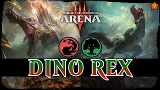 BEST DINOS EVER | MTG Arena - Gruul Dinosaur LEGENDS Stompy Jank Combo FOUNDATIONS Standard Deck